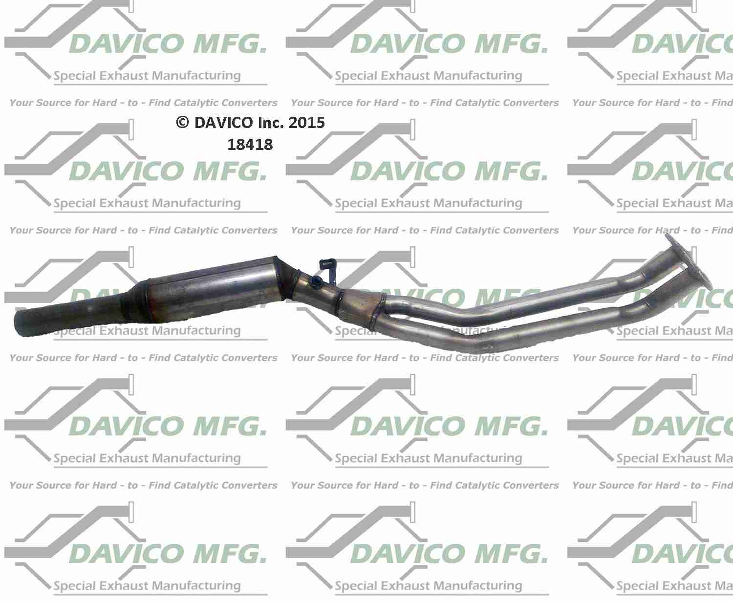 Davico Mfg Exact-Fit Catalytic Converter 18418