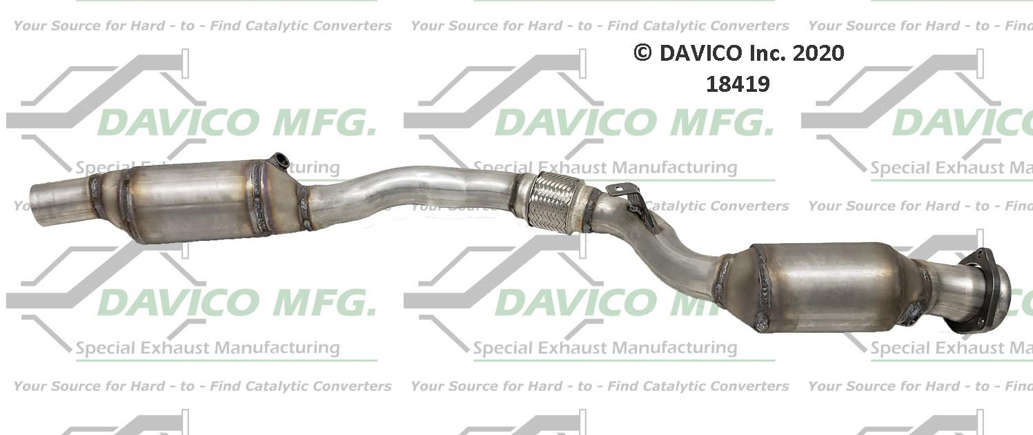 Davico Mfg Exact-Fit Catalytic Converter 18419