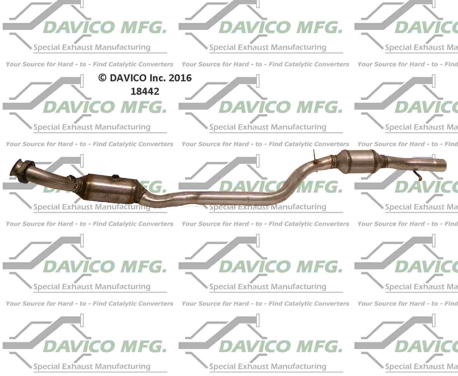 Davico Mfg Exact-Fit Catalytic Converter 18442