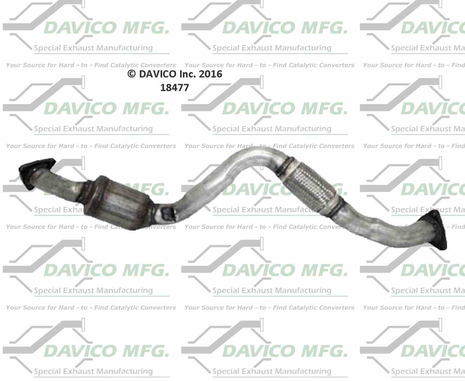 Davico Mfg Exact-Fit Catalytic Converter 18477