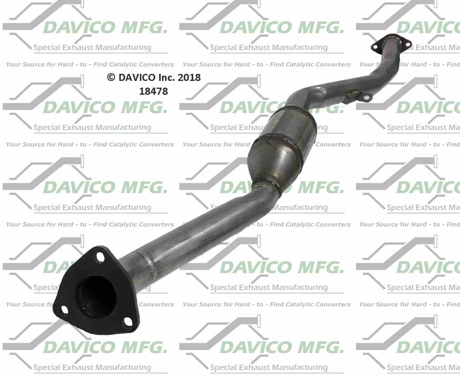 Davico Mfg Exact-Fit Catalytic Converter 18478