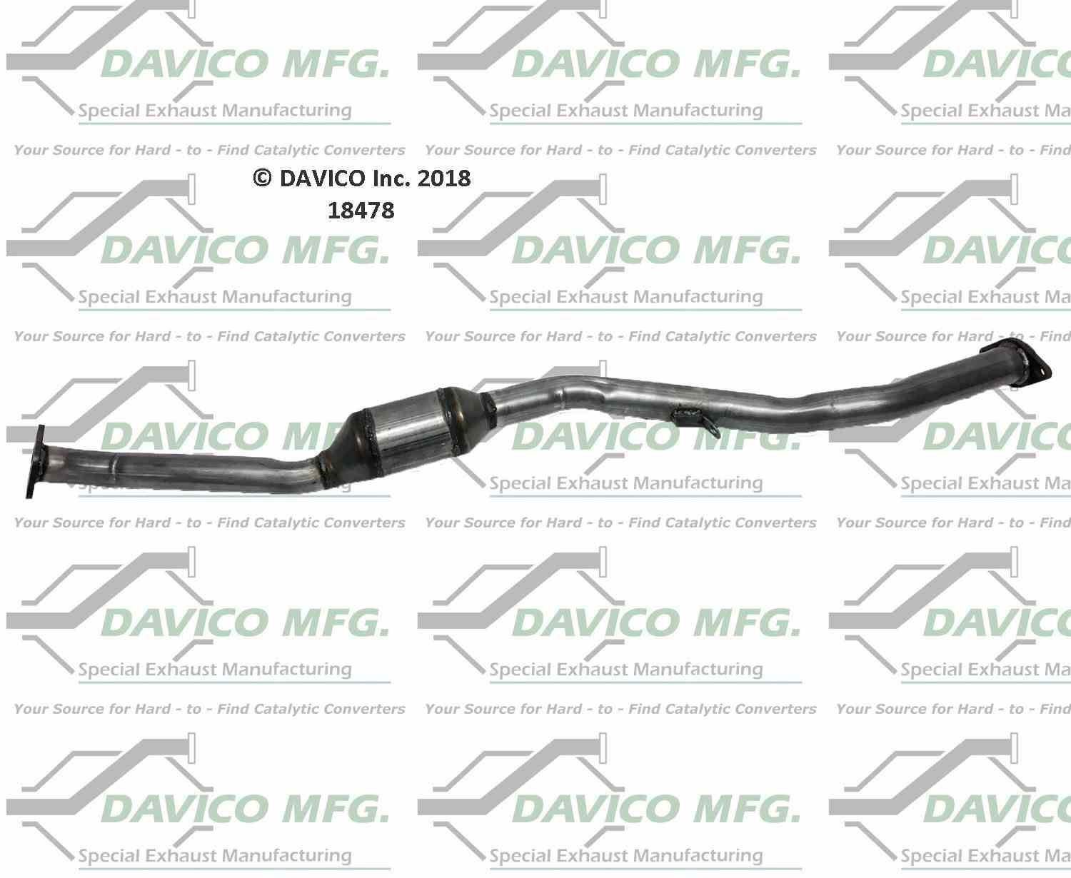 Davico Mfg Exact-Fit Catalytic Converter 18478
