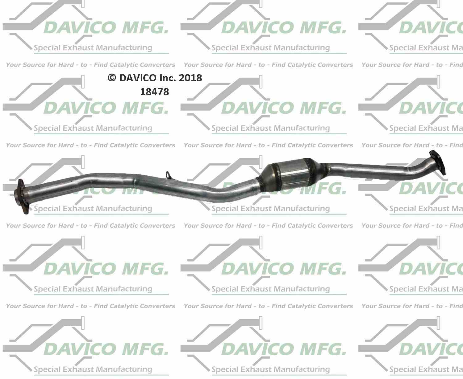 Davico Mfg Exact-Fit Catalytic Converter 18478