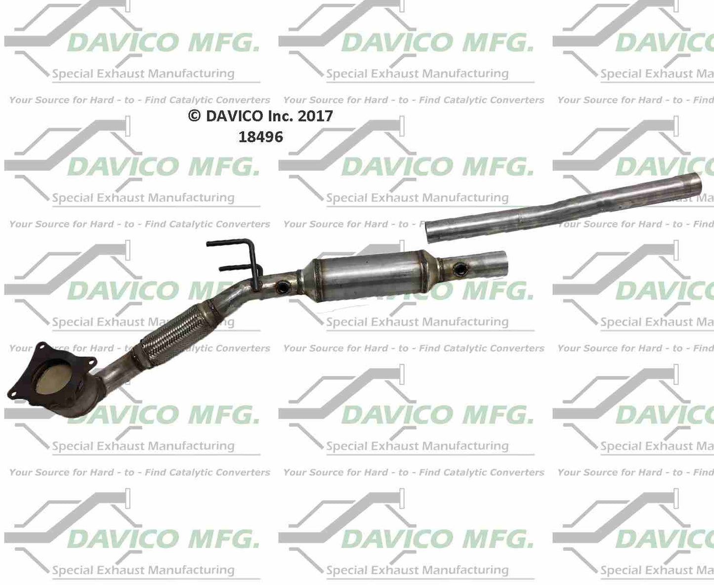 Davico Mfg Exact-Fit Catalytic Converter 18496