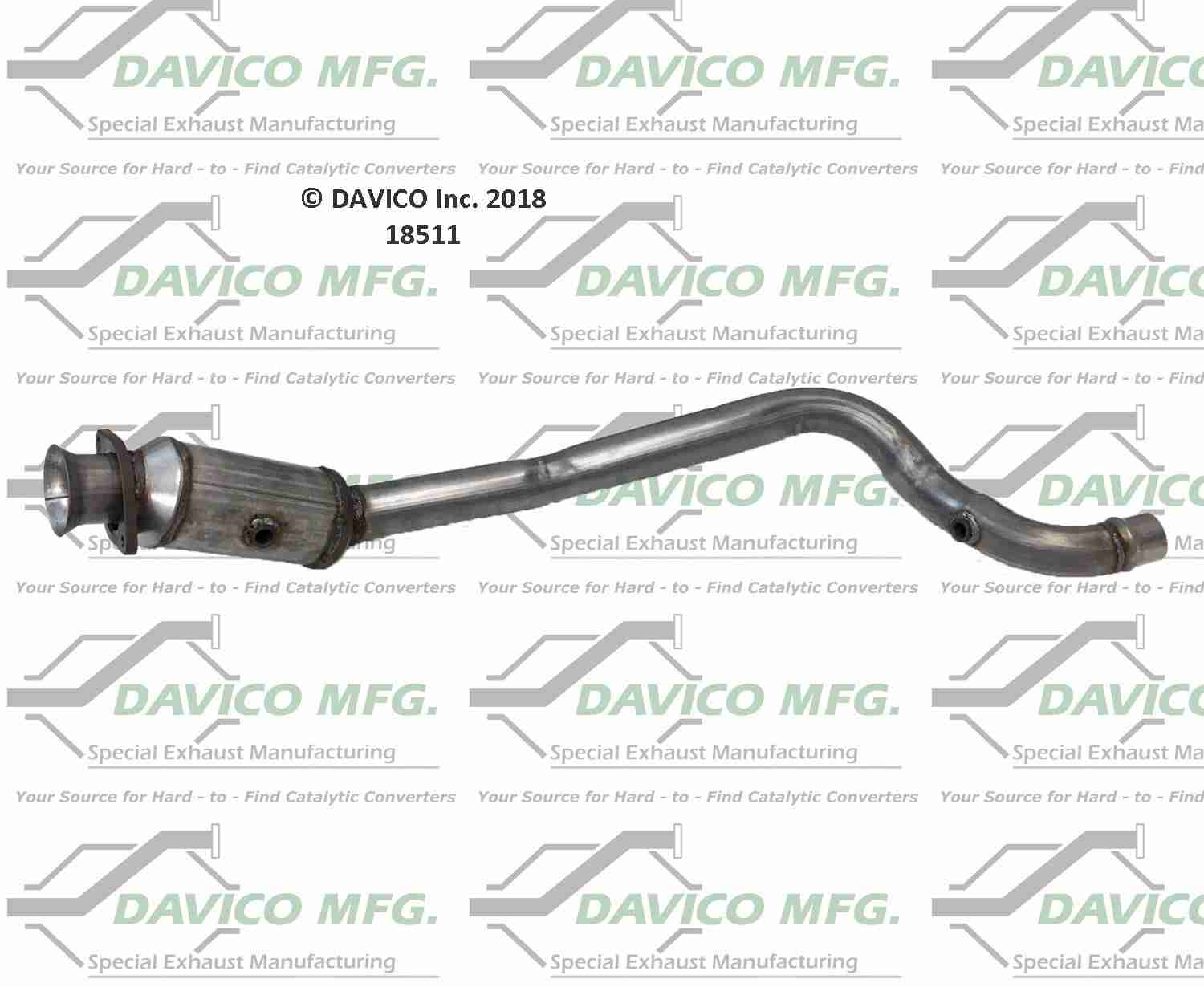 Davico Mfg Exact-Fit Catalytic Converter 18511
