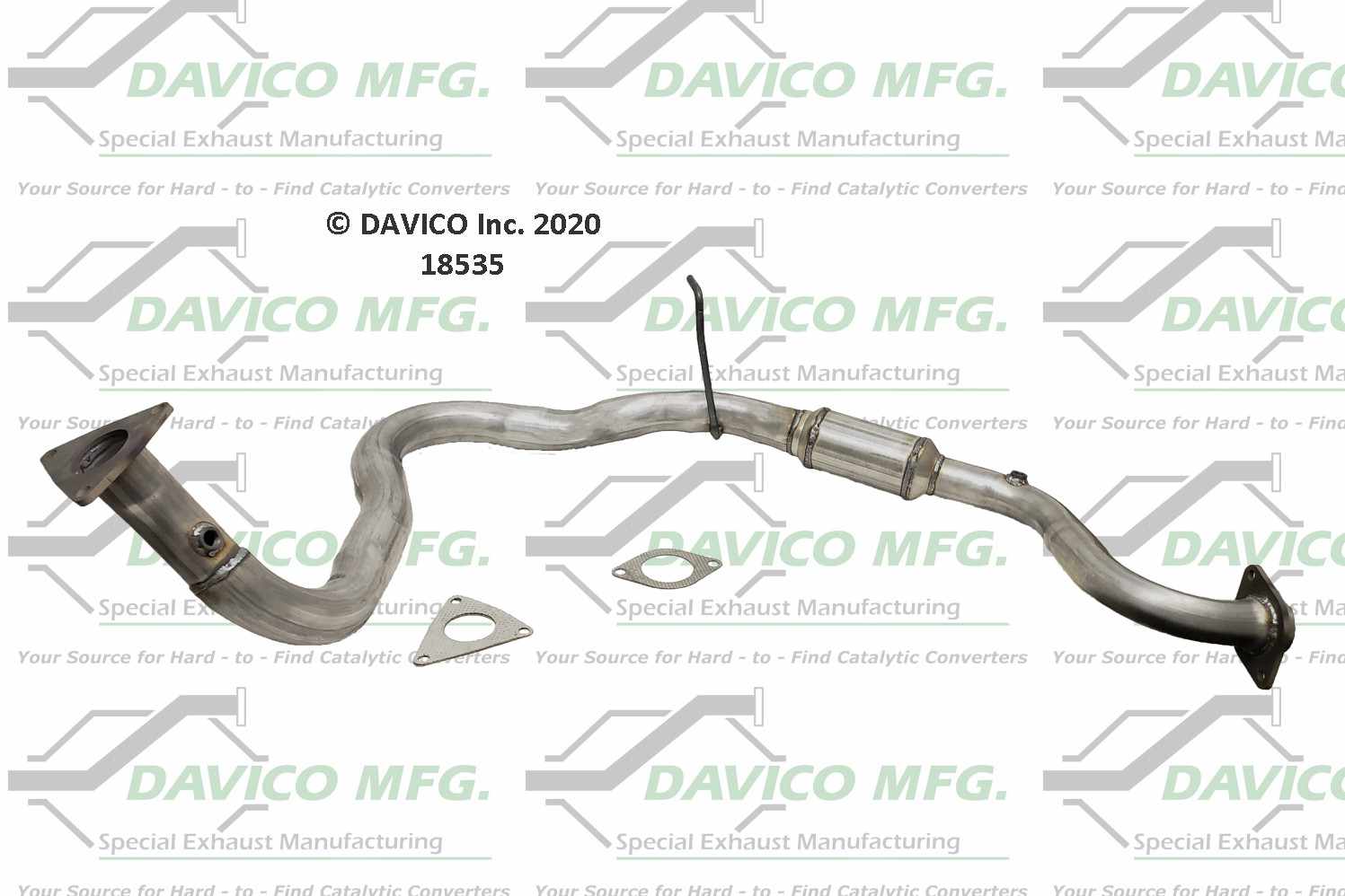 Davico Mfg Exact-Fit Catalytic Converter 18535