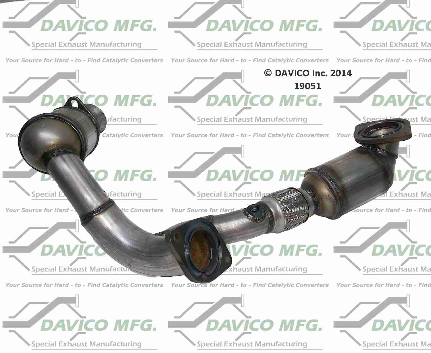 Davico Mfg Exact-Fit Catalytic Converter 19051