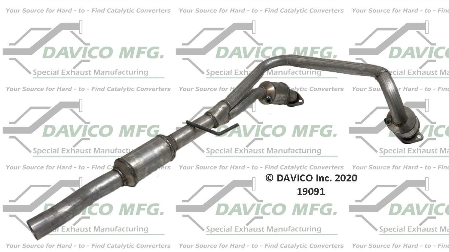 Davico Mfg Exact-Fit Catalytic Converter 19091