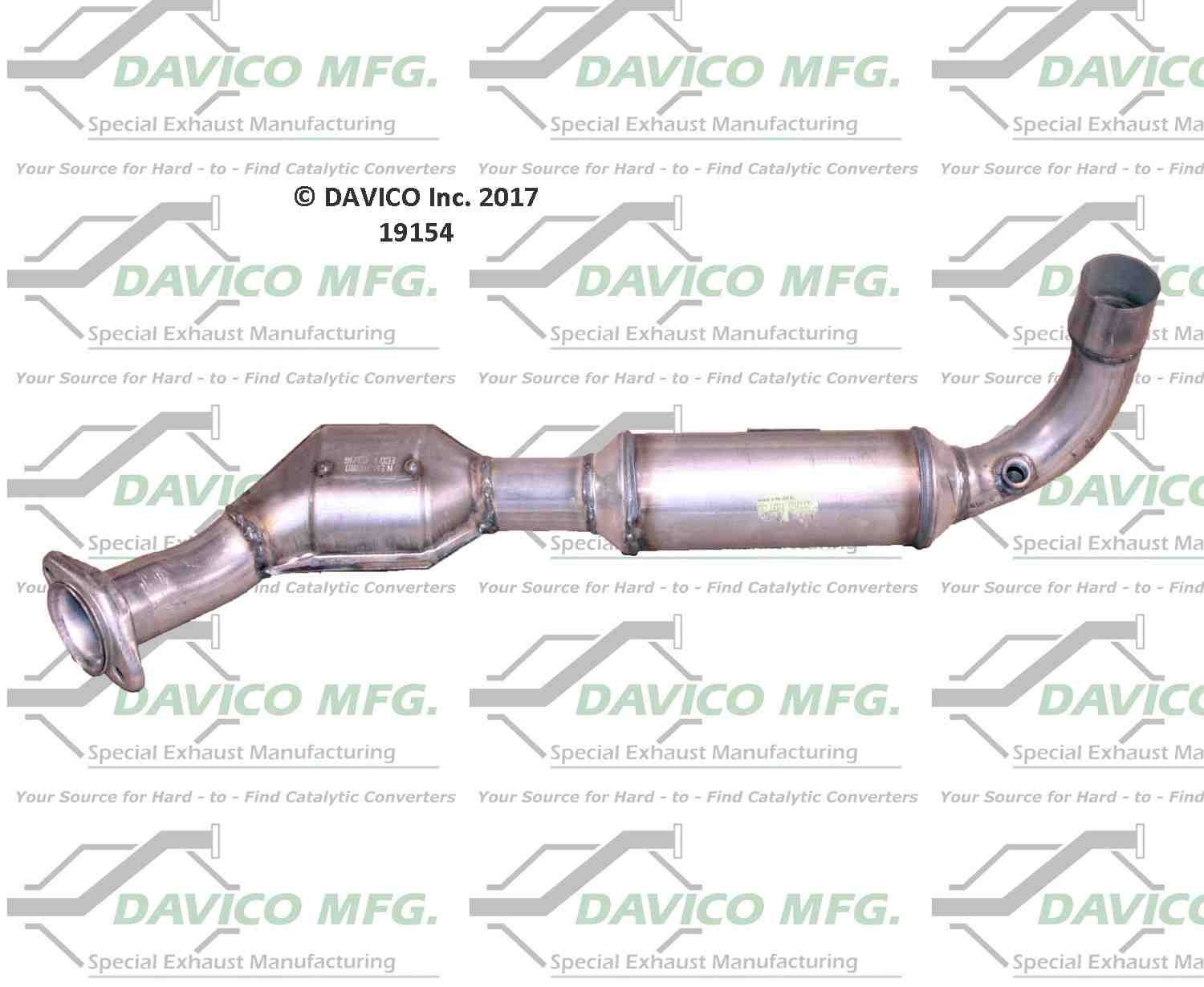 Davico Mfg Exact-Fit Catalytic Converter 19154