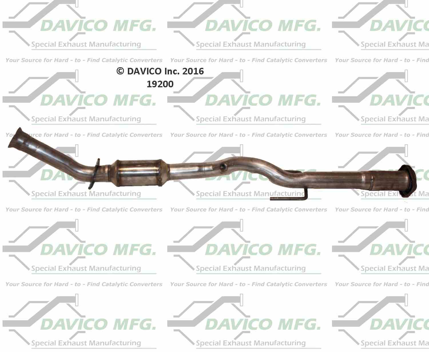 Davico Mfg Exact-Fit Catalytic Converter 19200
