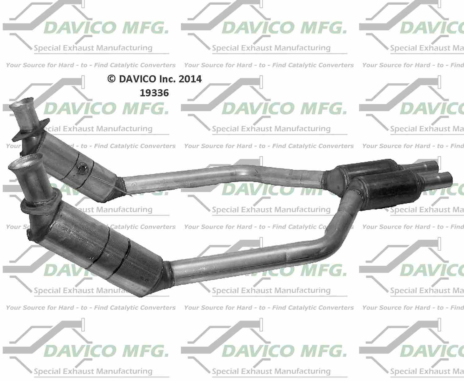 Davico Mfg Exact-Fit Catalytic Converter 19336