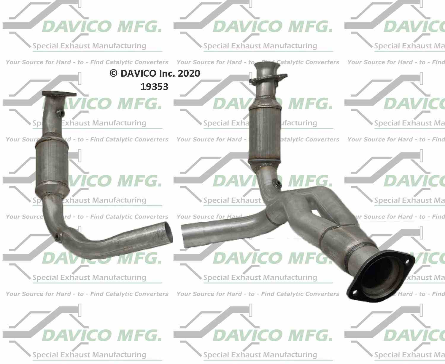 Davico Mfg Exact-Fit Catalytic Converter 19353