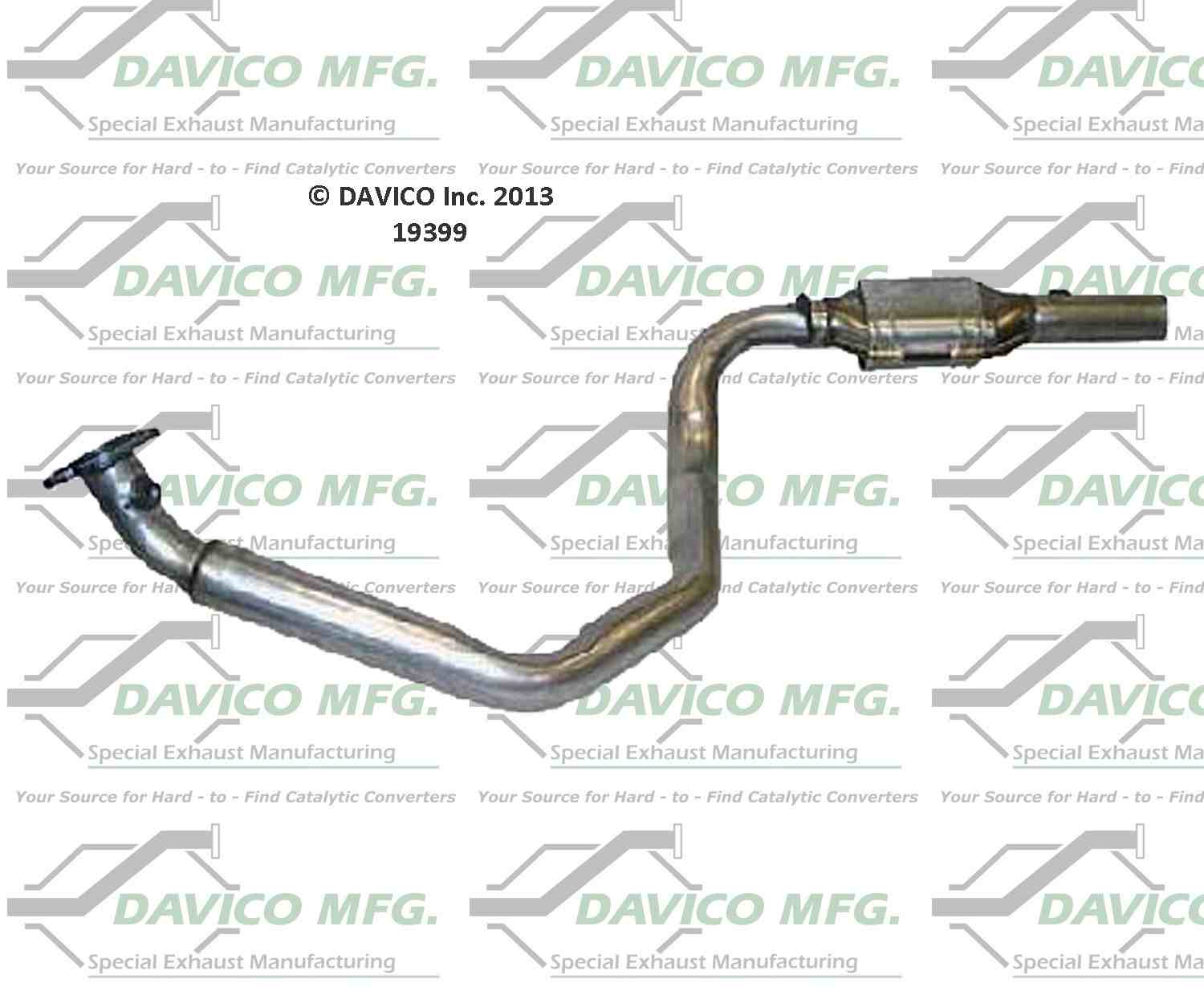 Davico Mfg Exact-Fit Catalytic Converter 19399