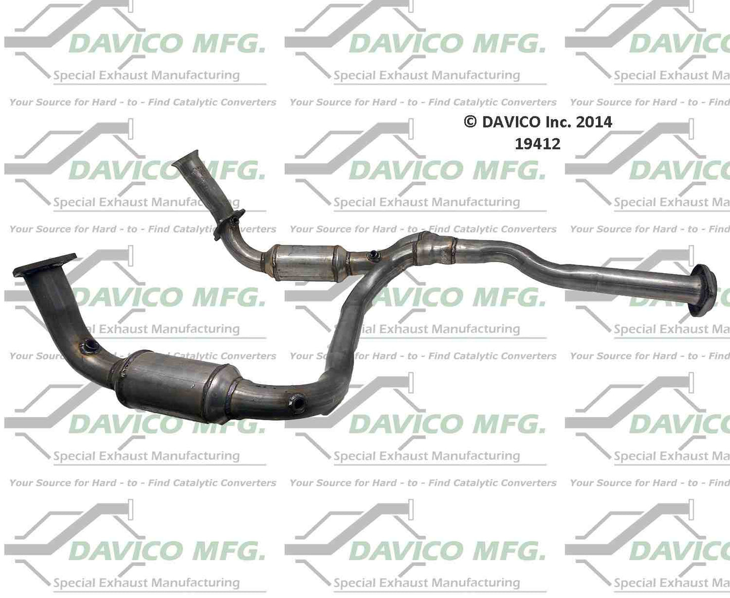 Davico Mfg Exact-Fit Catalytic Converter 19412