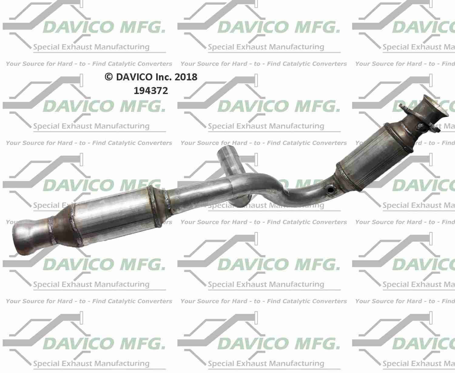 Davico Mfg Exact-Fit Catalytic Converter 194372
