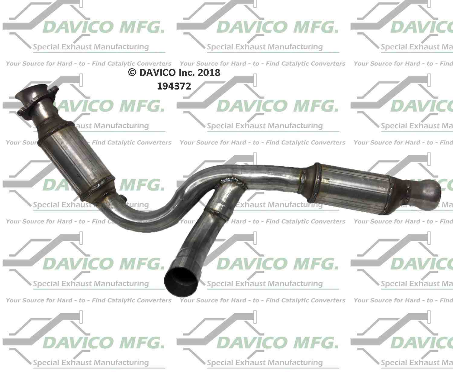Davico Mfg Exact-Fit Catalytic Converter 194372