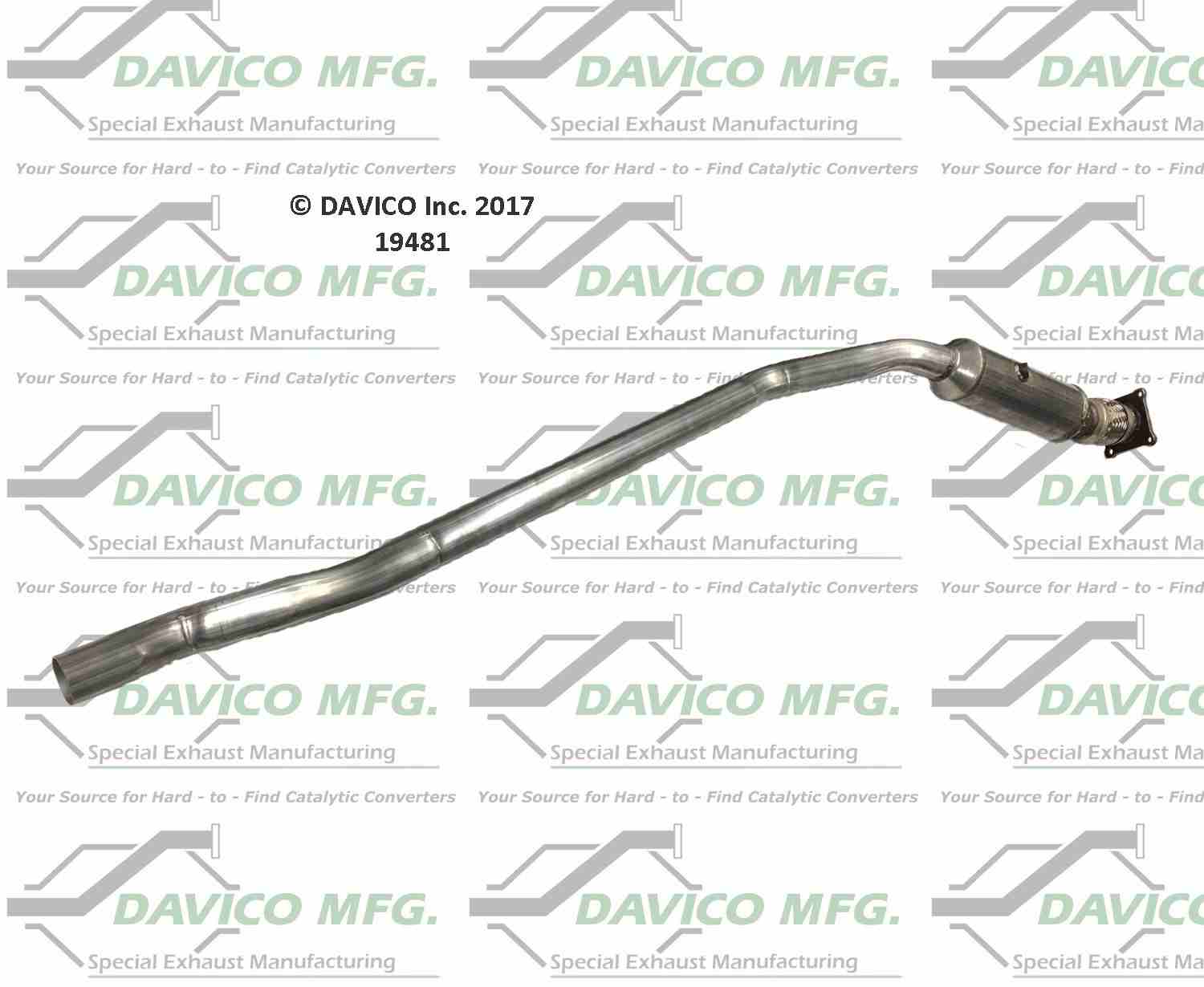 Davico Mfg Exact-Fit Catalytic Converter 19481