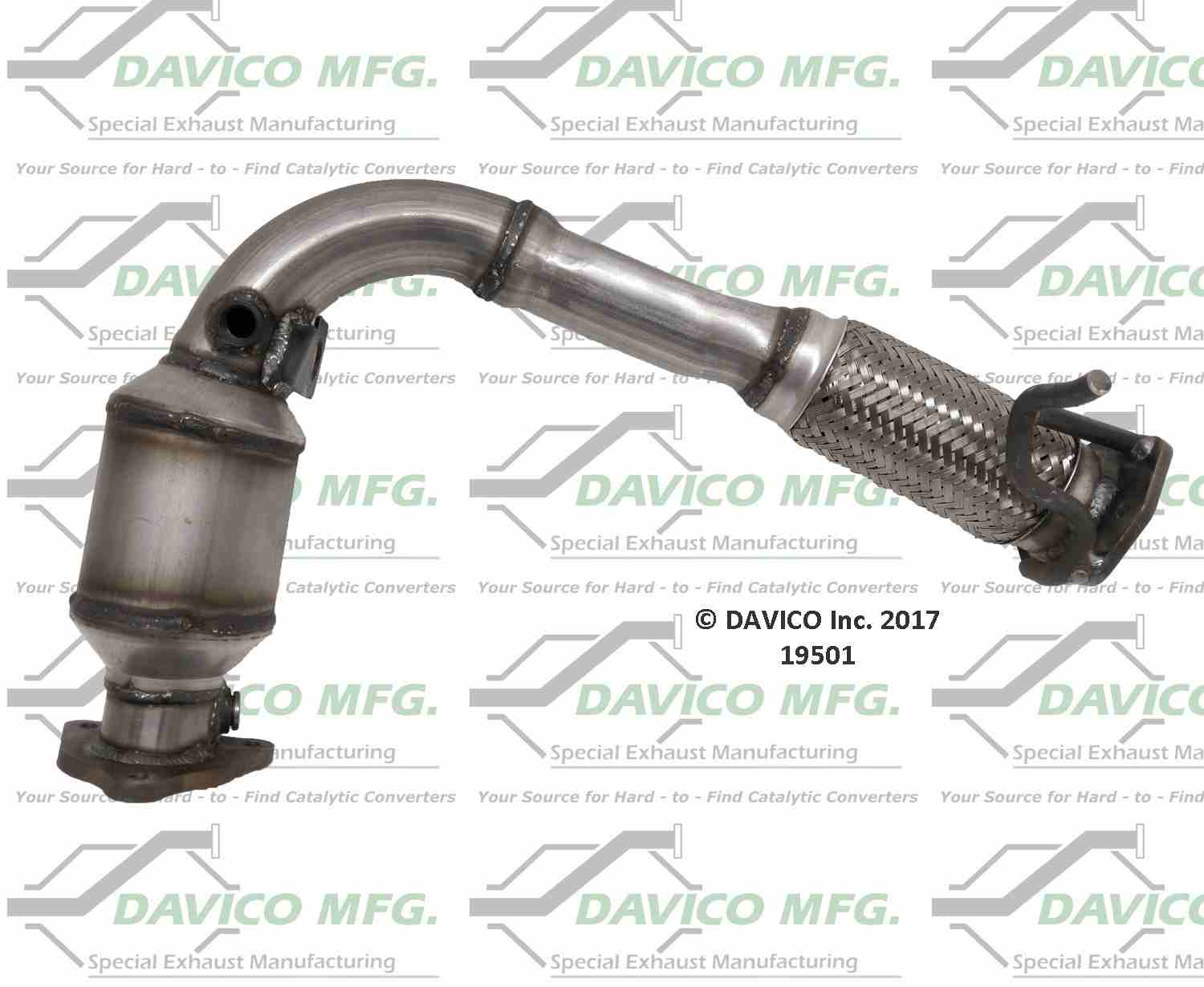 Davico Mfg Exact-Fit Catalytic Converter 19501