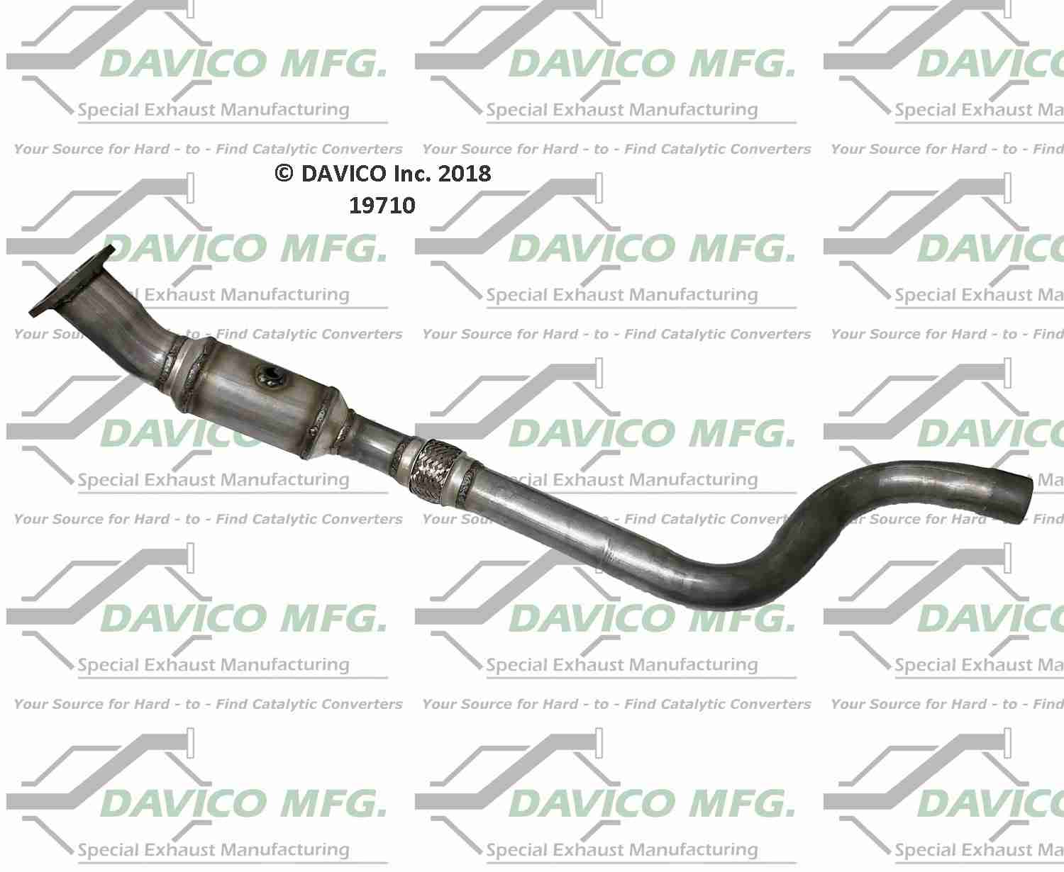 Davico Mfg Exact-Fit Catalytic Converter 19710