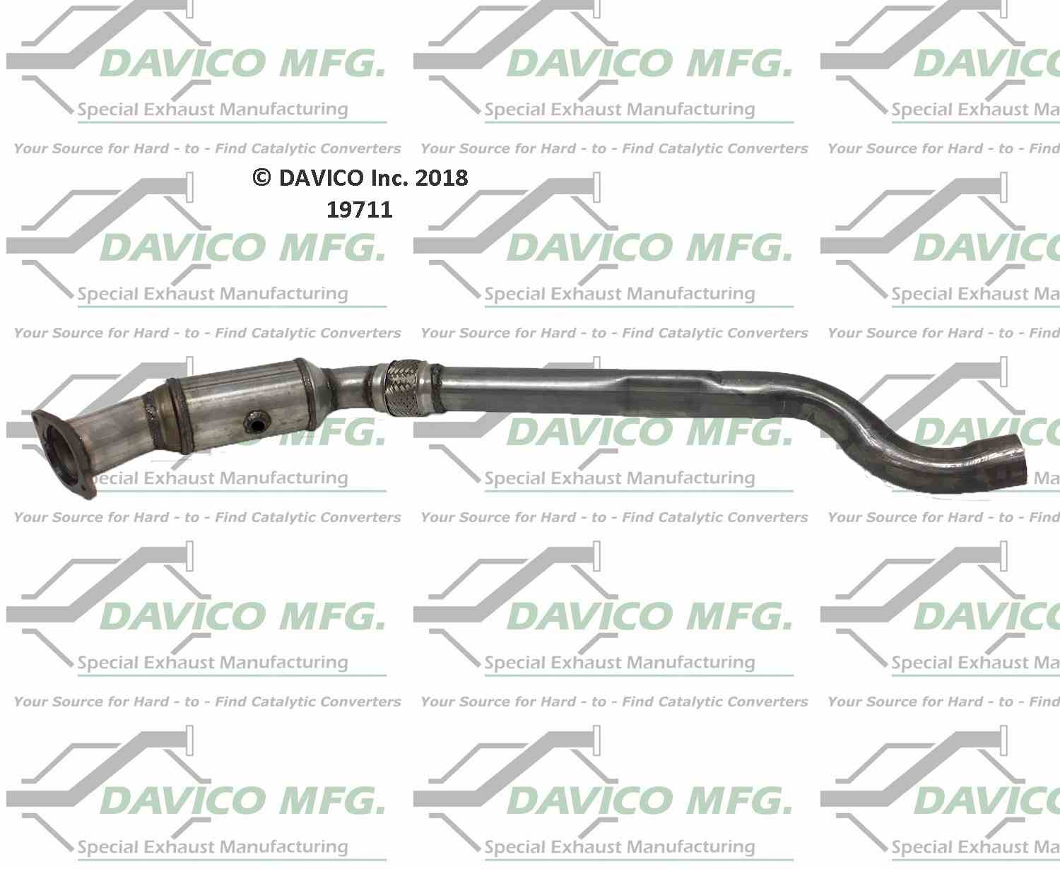 Davico Mfg Exact-Fit Catalytic Converter 19711
