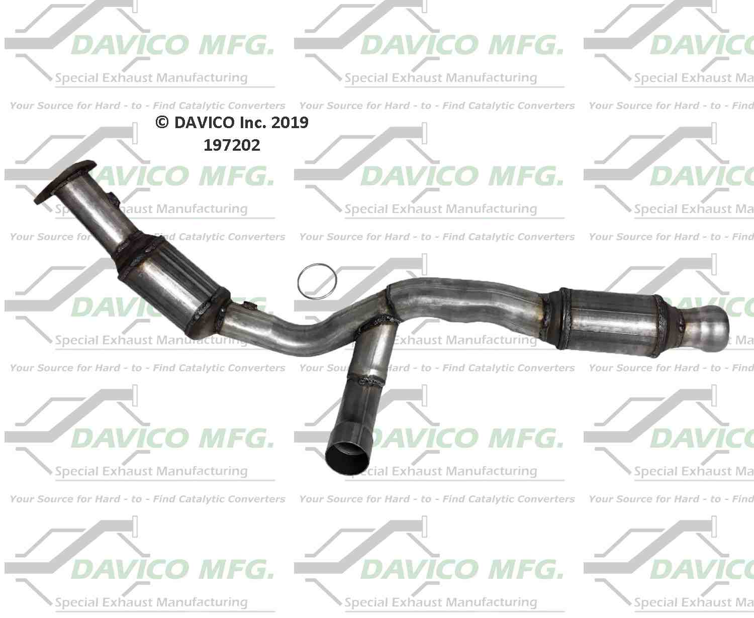 Davico Mfg Exact-Fit Catalytic Converter 197202