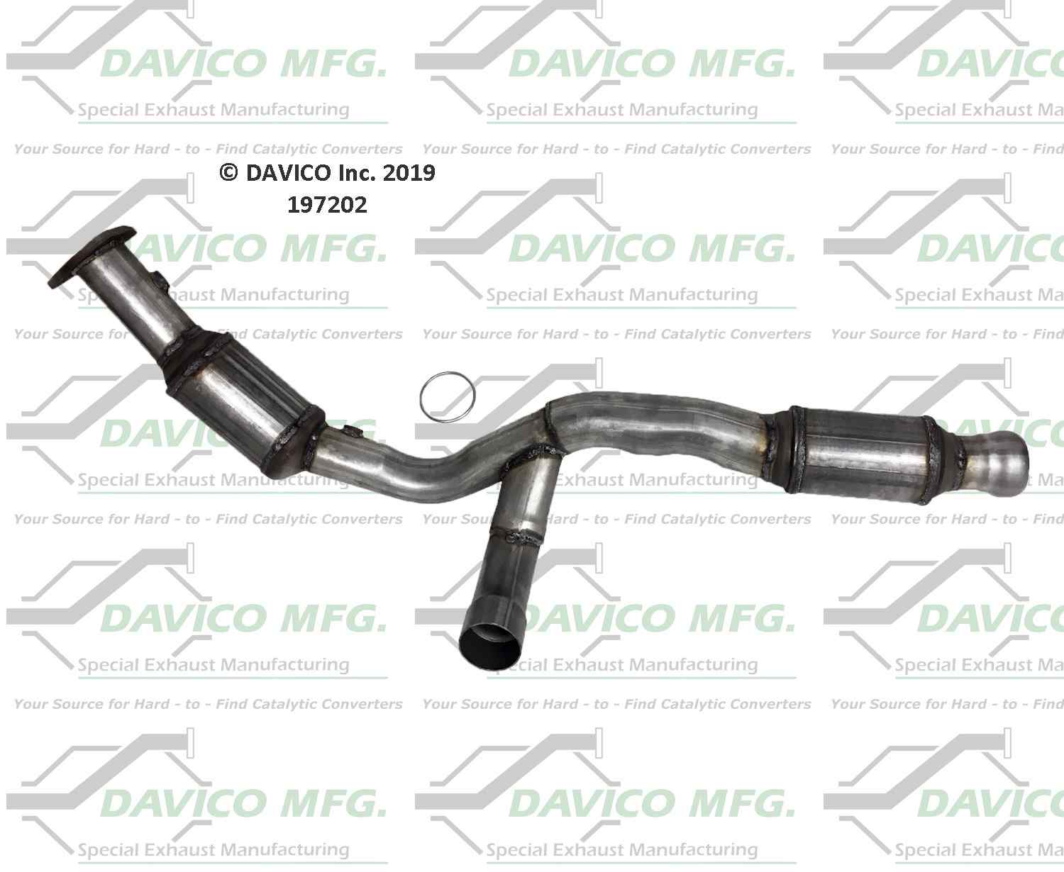 Davico Mfg Exact-Fit Catalytic Converter 197202