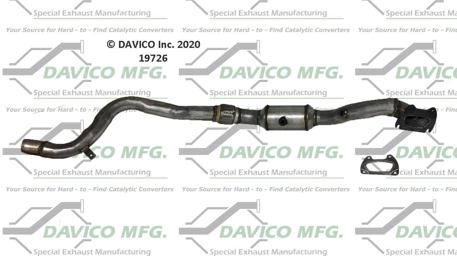 Davico Mfg Exact-Fit Catalytic Converter 19726