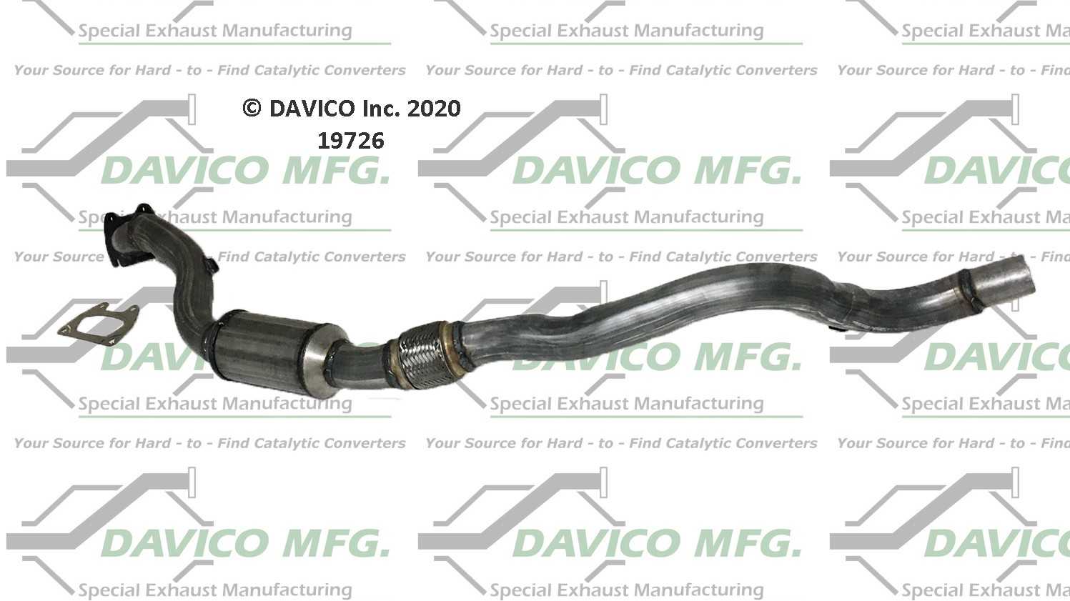 Davico Mfg Exact-Fit Catalytic Converter 19726