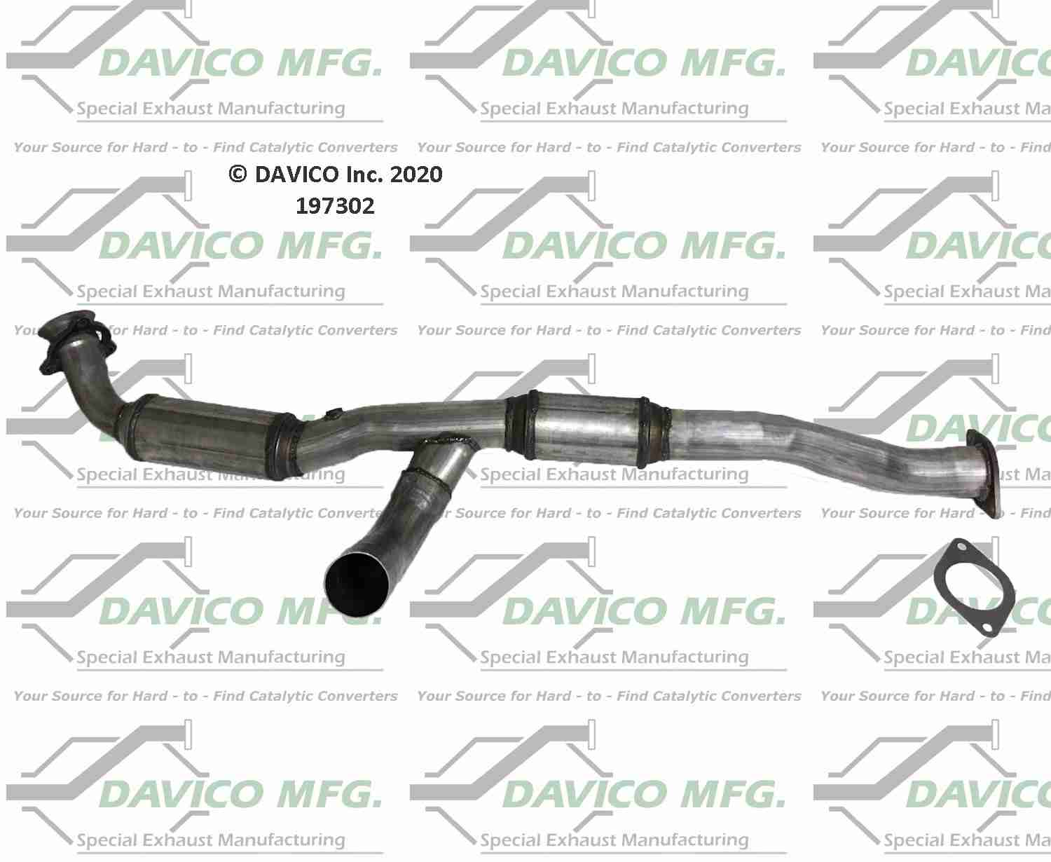 Davico Mfg Exact-Fit Catalytic Converter 197302