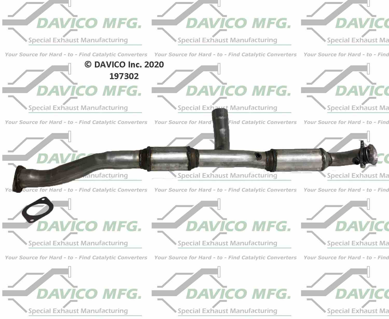 Davico Mfg Exact-Fit Catalytic Converter 197302