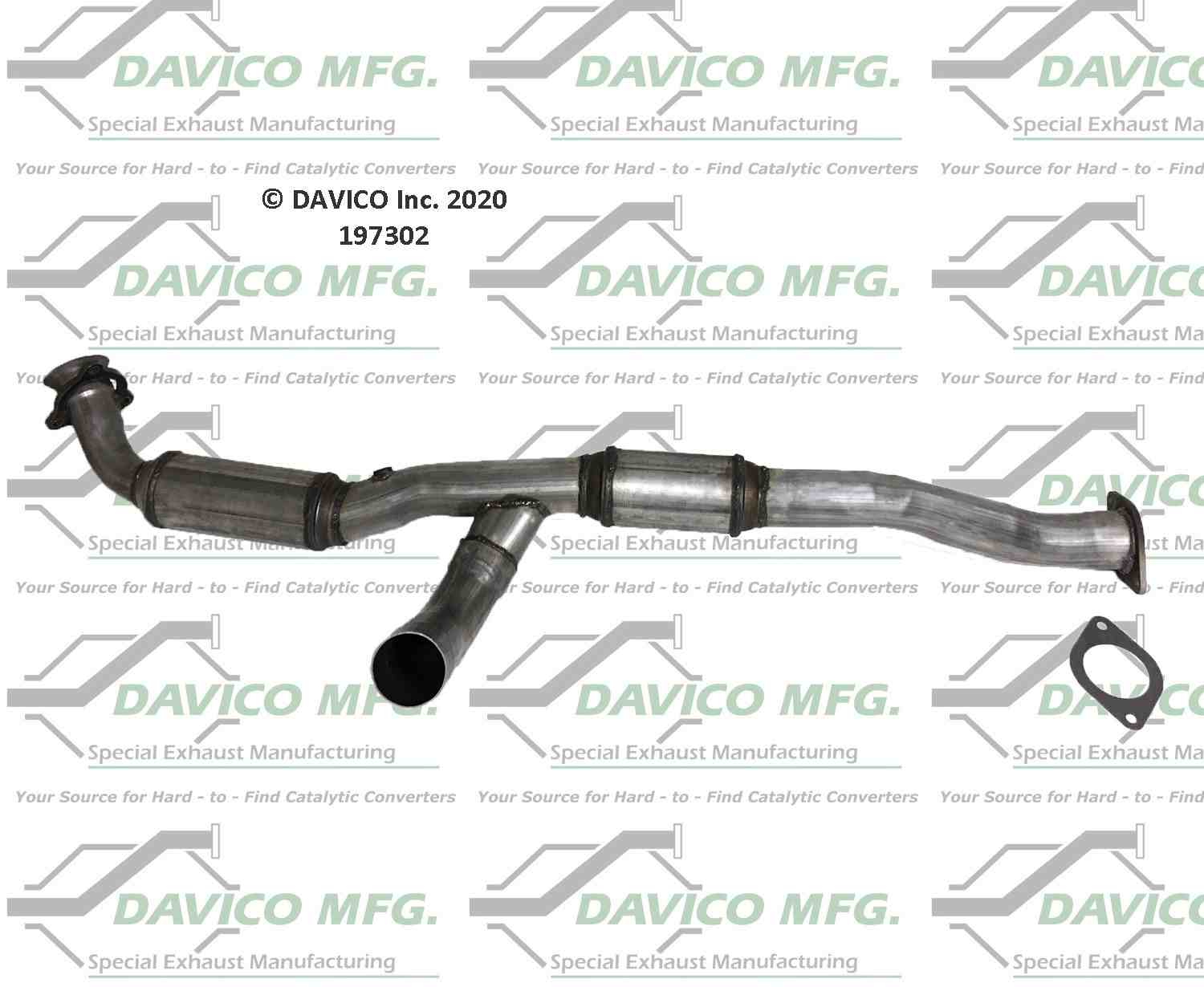 Davico Mfg Exact-Fit Catalytic Converter 197302