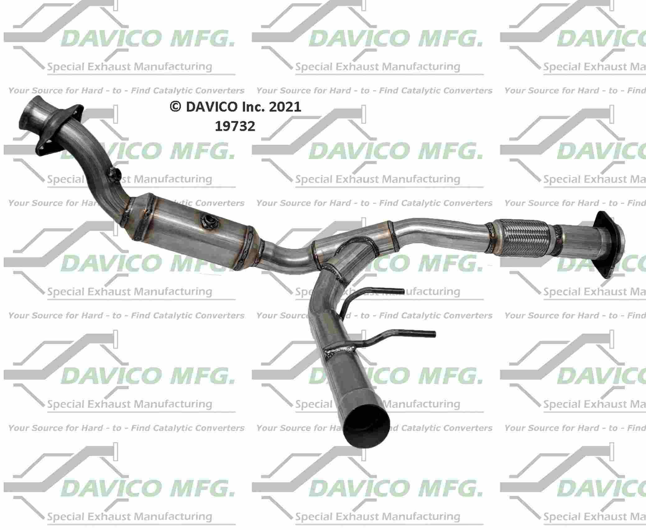 Davico Mfg Exact-Fit Catalytic Converter 19732