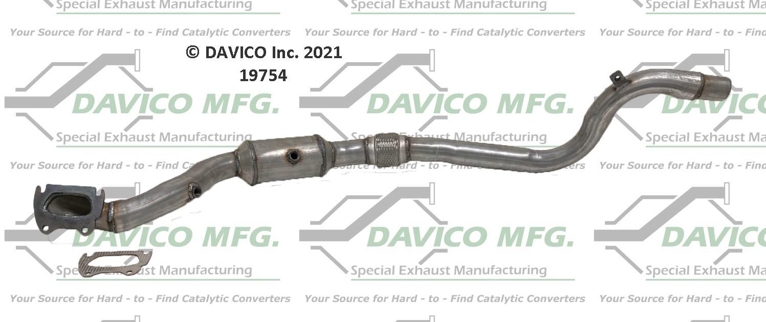 Davico Mfg Exact-Fit Catalytic Converter 19754