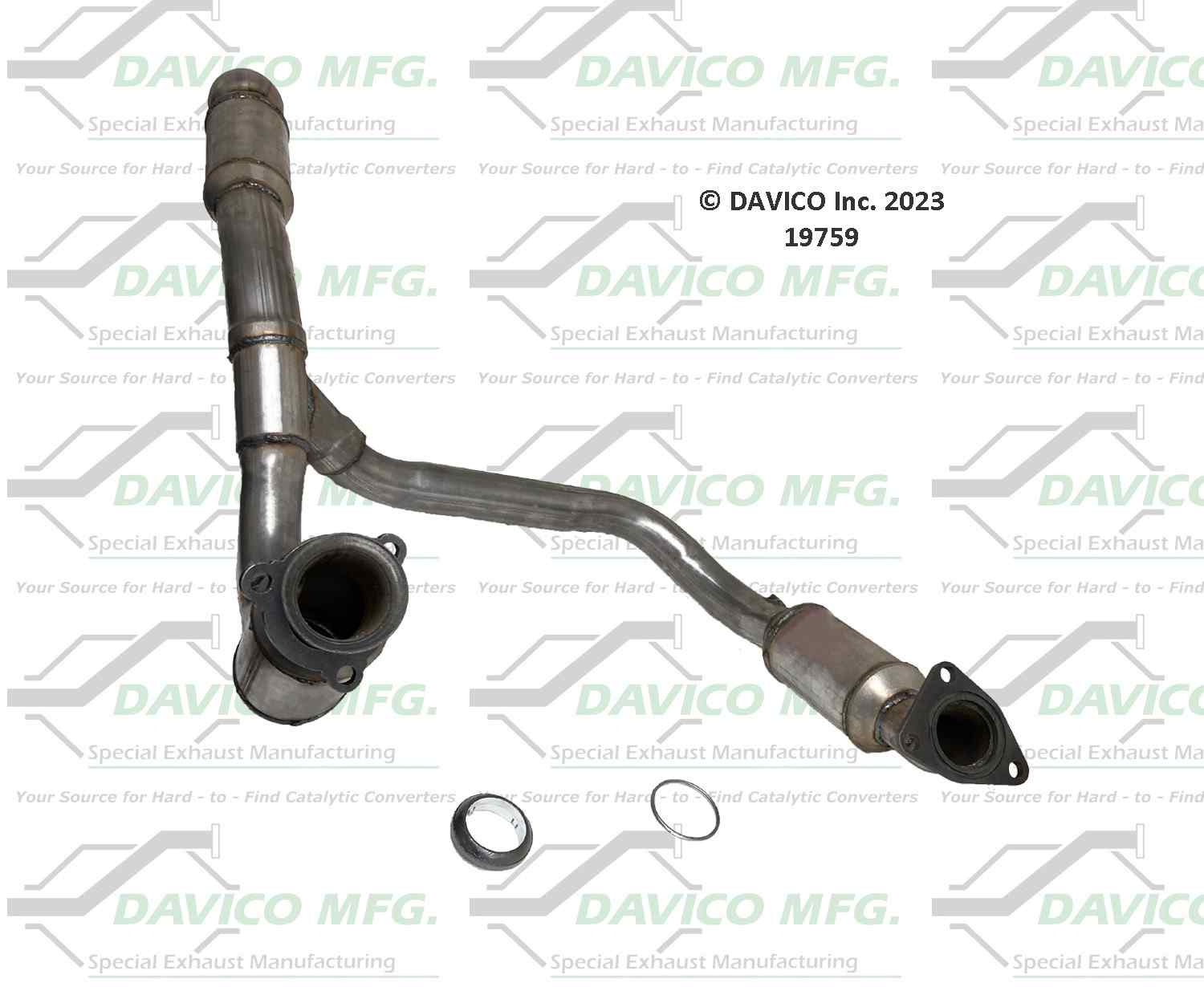 Davico Mfg Exact-Fit Catalytic Converter 19759