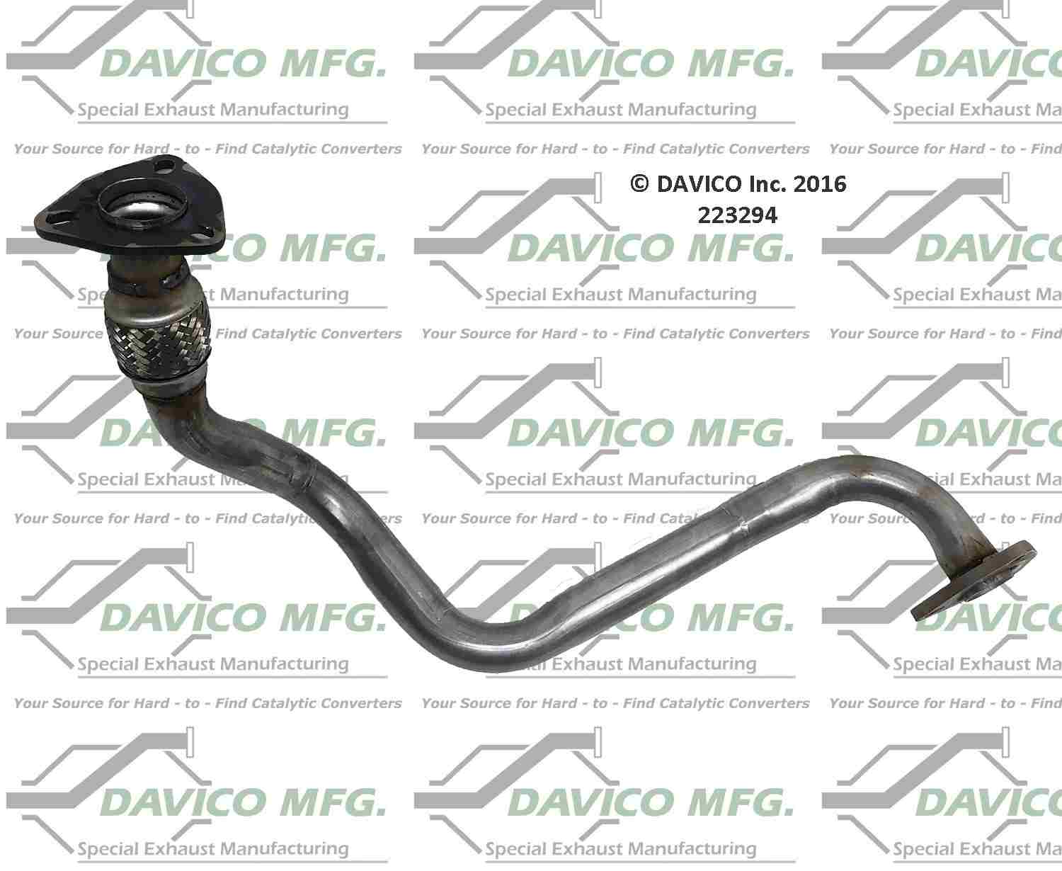 Davico Mfg Exact-Fit Exhaust Pipe 223294
