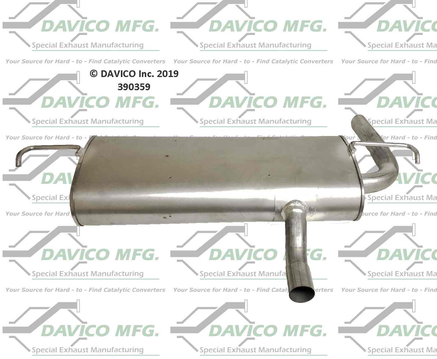 Davico Mfg Direct fit Muffler 390359