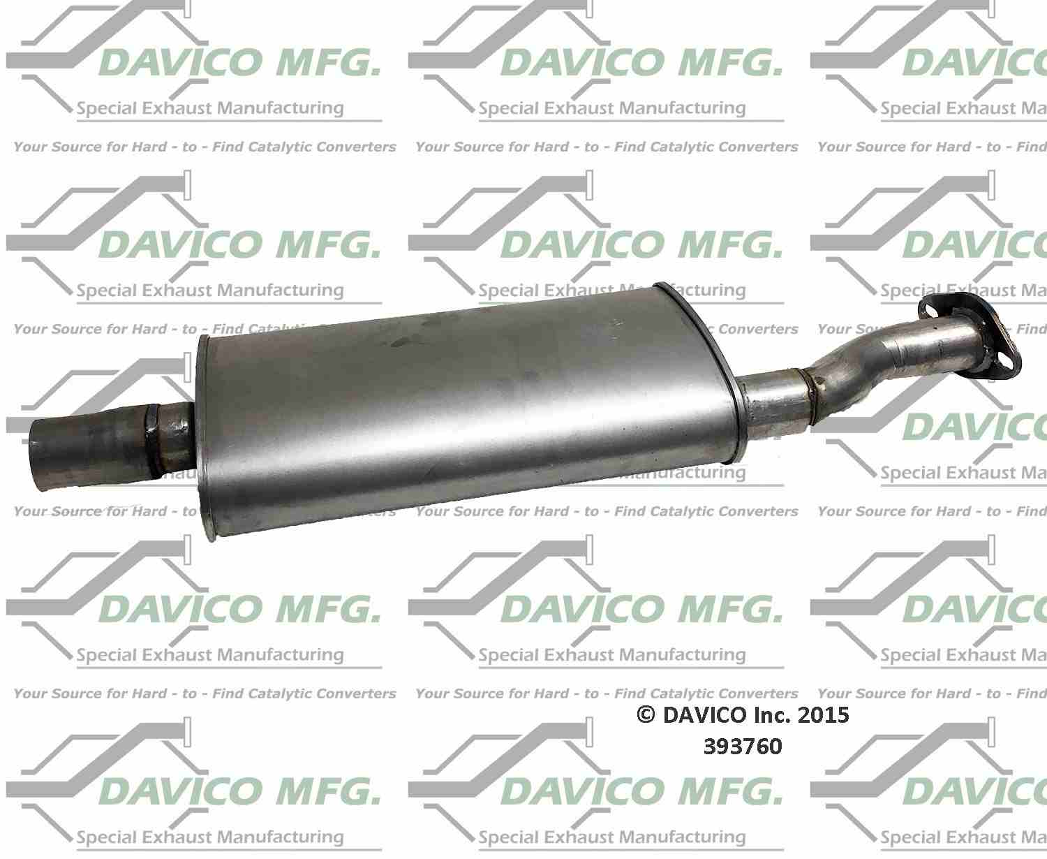 Davico Mfg Direct fit Muffler 393760