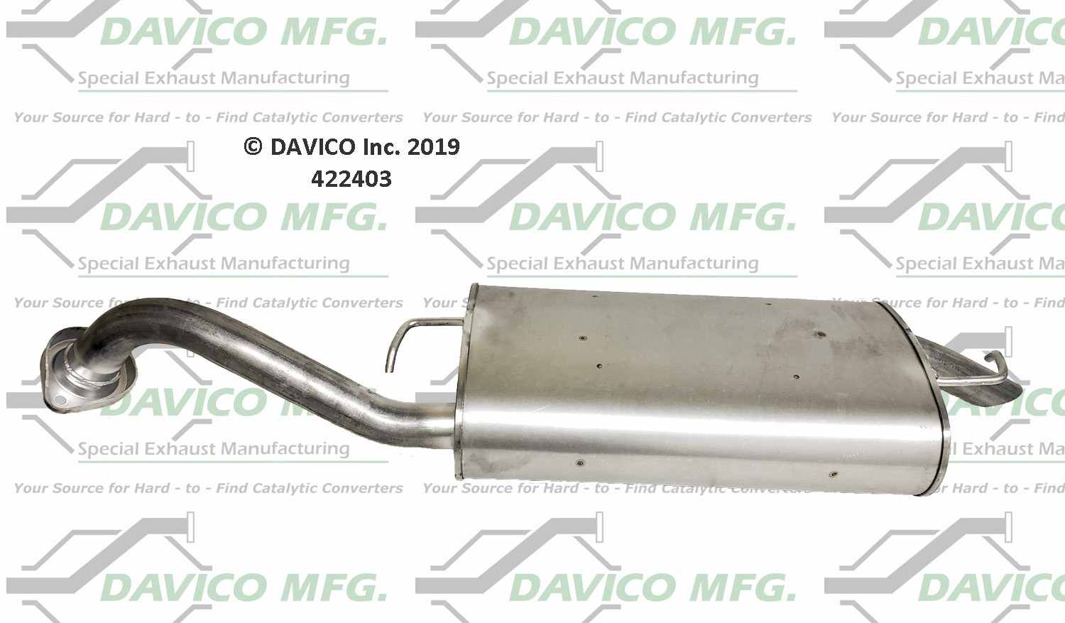 Davico Mfg Direct fit Muffler 422403