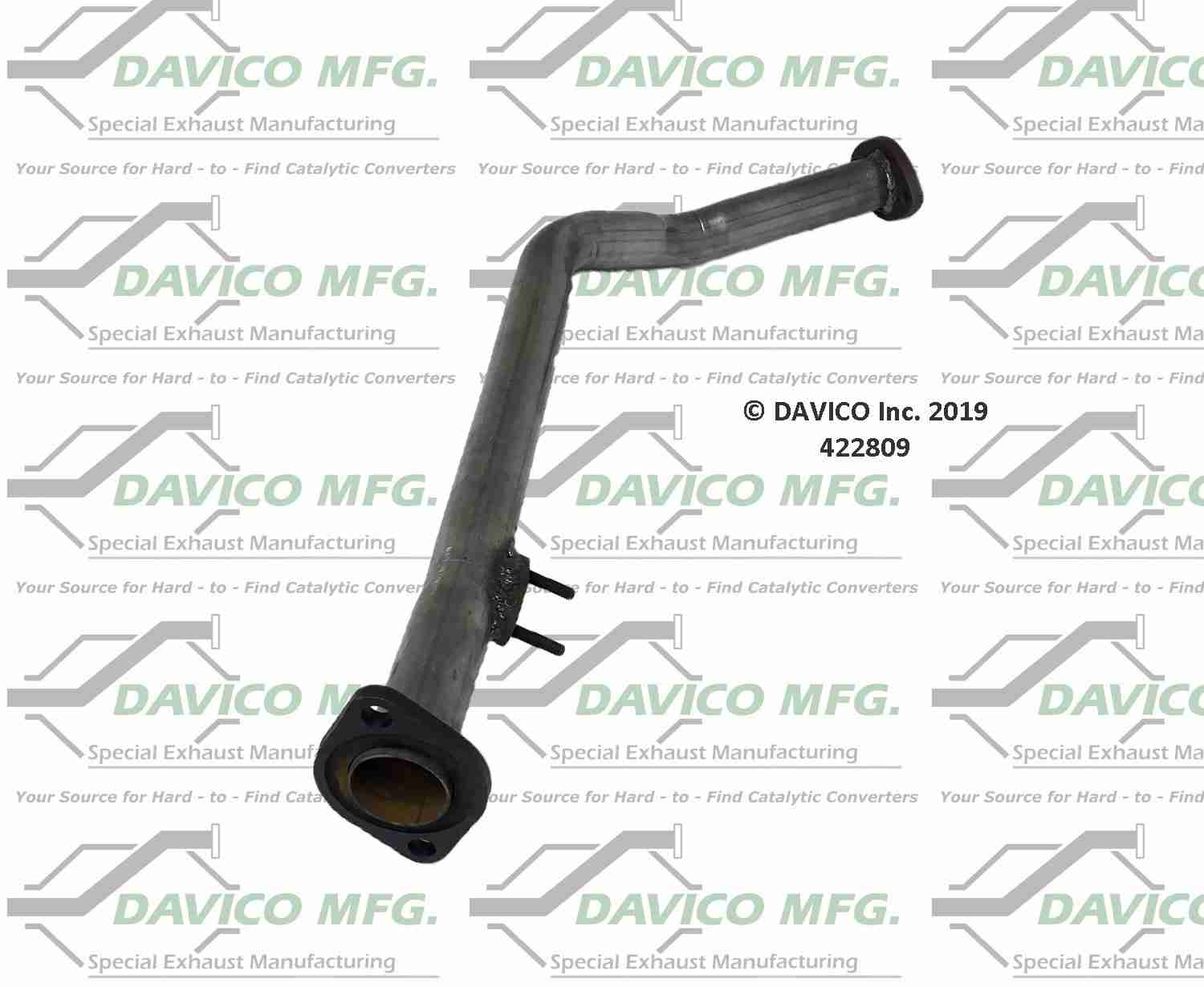Davico Mfg Exact-Fit Exhaust Pipe 422809