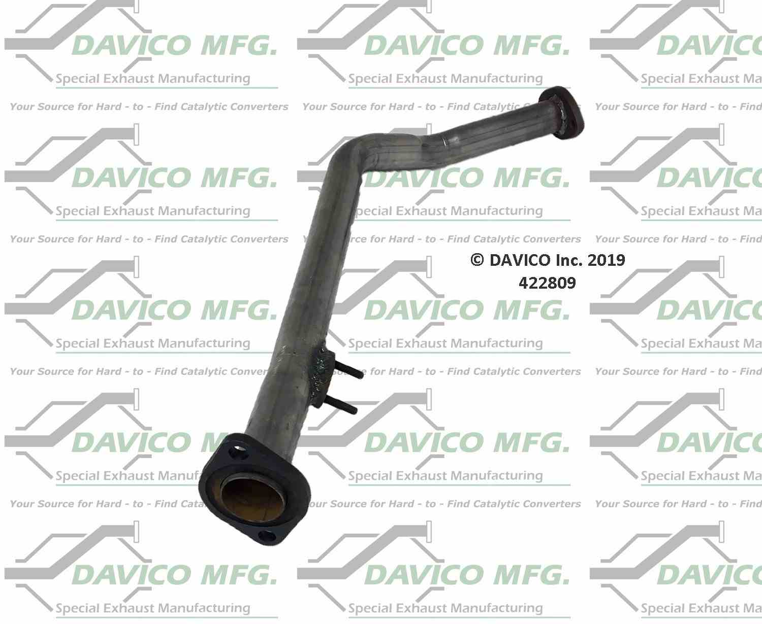 Davico Mfg Exact-Fit Exhaust Pipe 422809