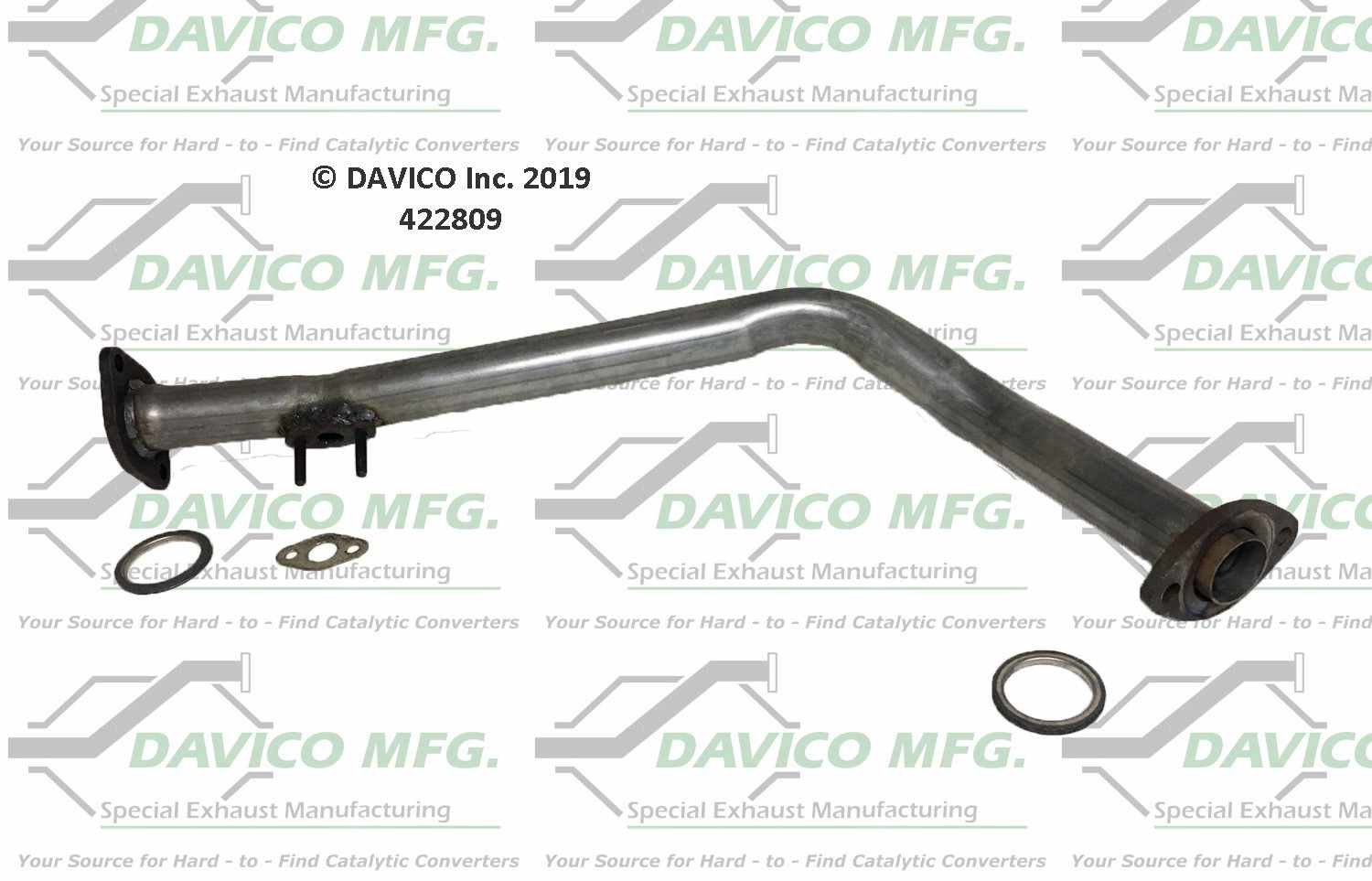Davico Mfg Exact-Fit Exhaust Pipe 422809