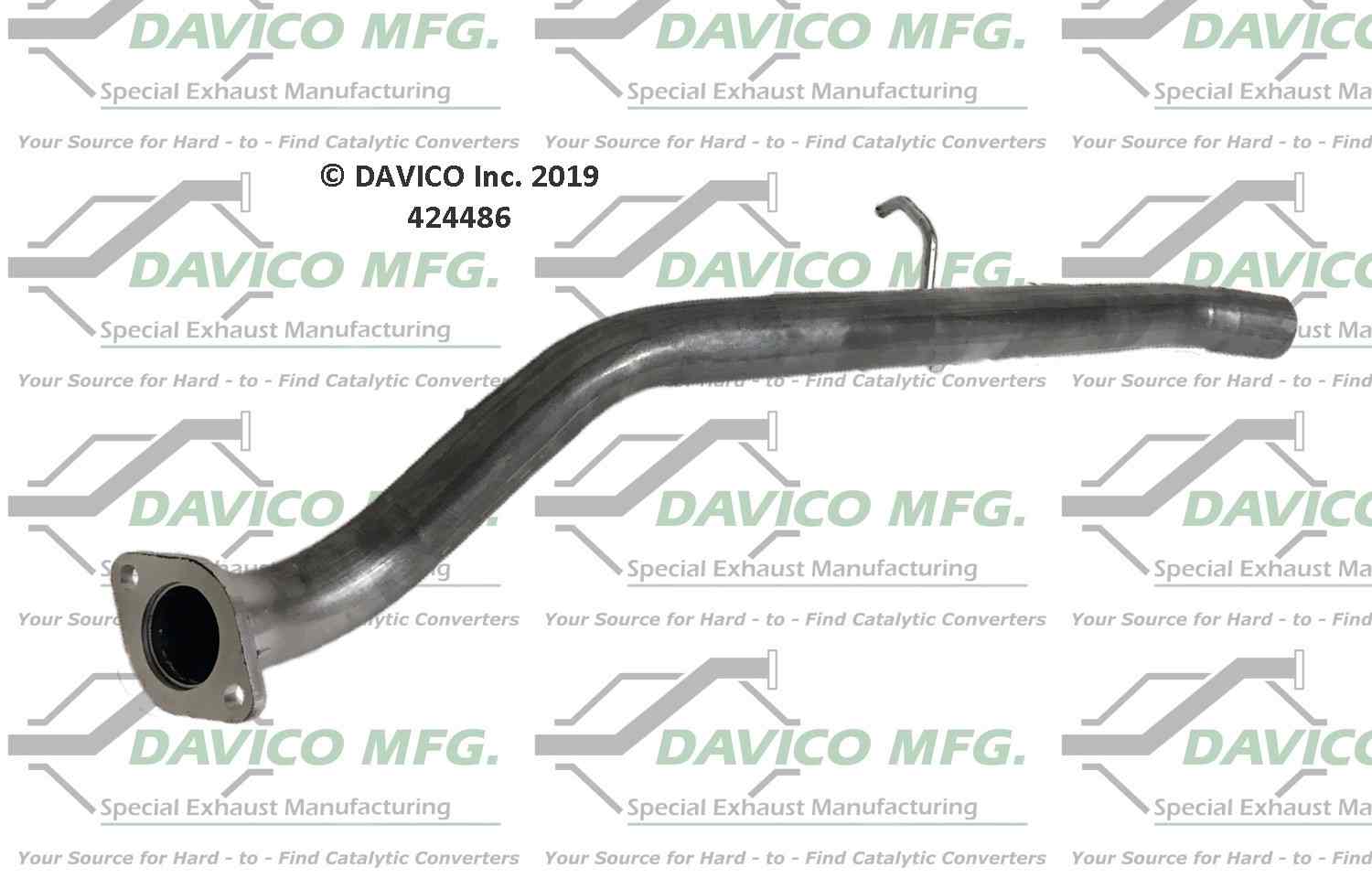 Davico Mfg Exact-Fit Exhaust Pipe 424486