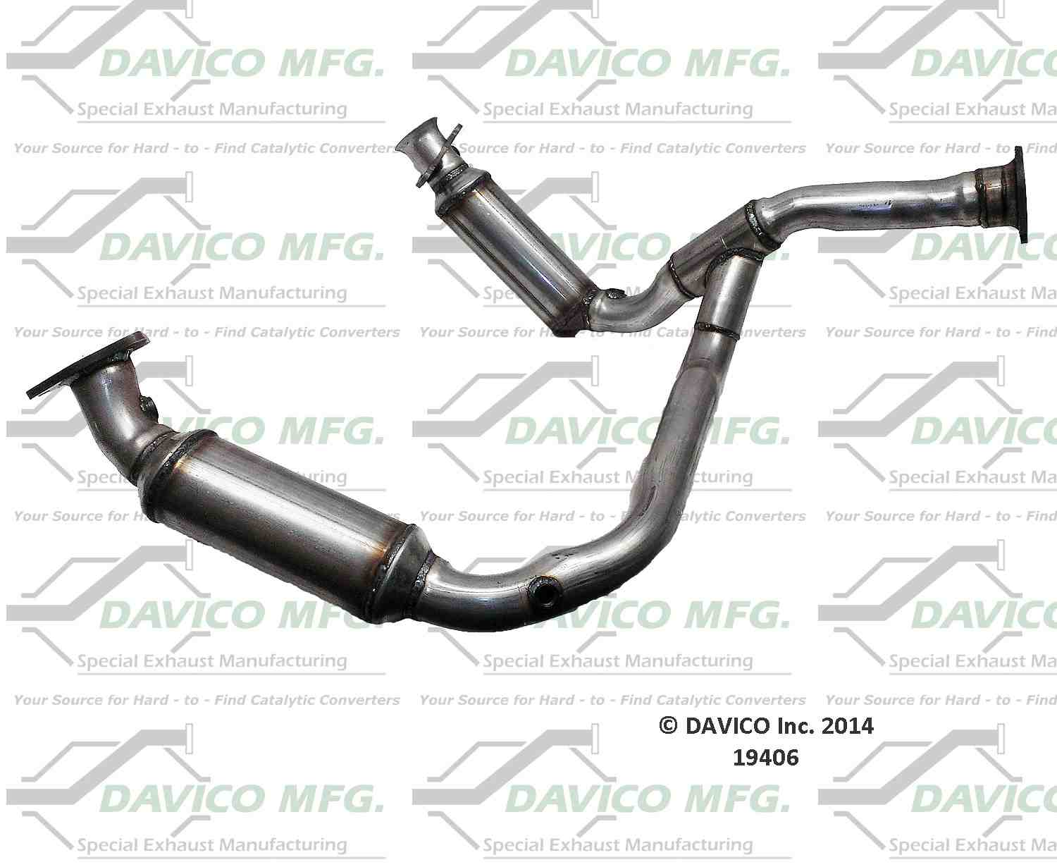Davico Mfg Dealer Alternative Exact-Fit Catalytic Converter 49406