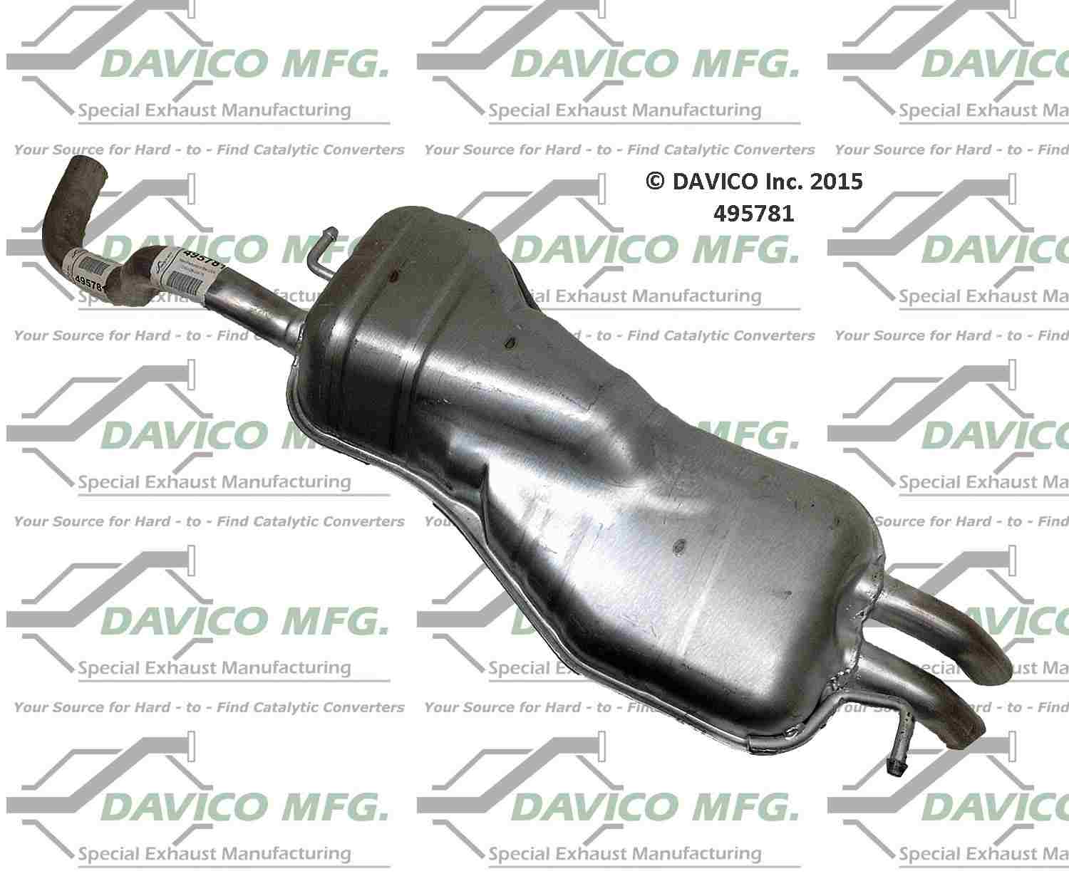 Davico Mfg Direct fit Muffler 495781
