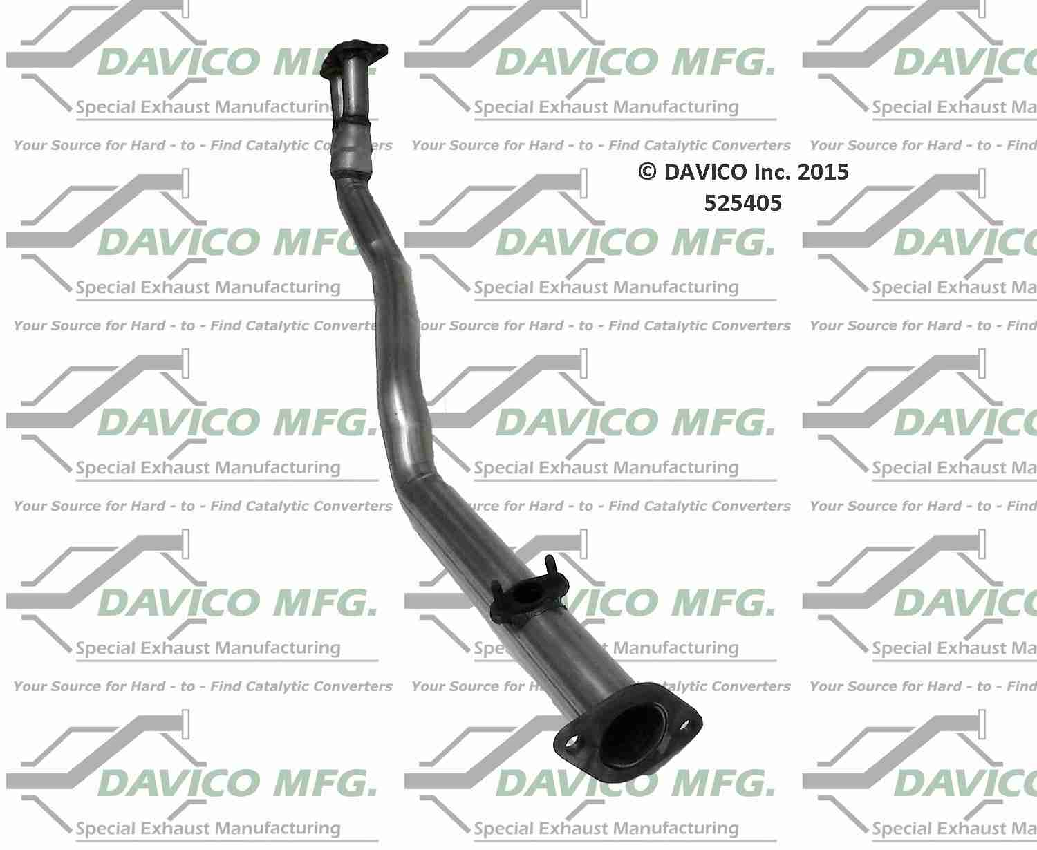 Davico Mfg Exact-Fit Exhaust Pipe 525405