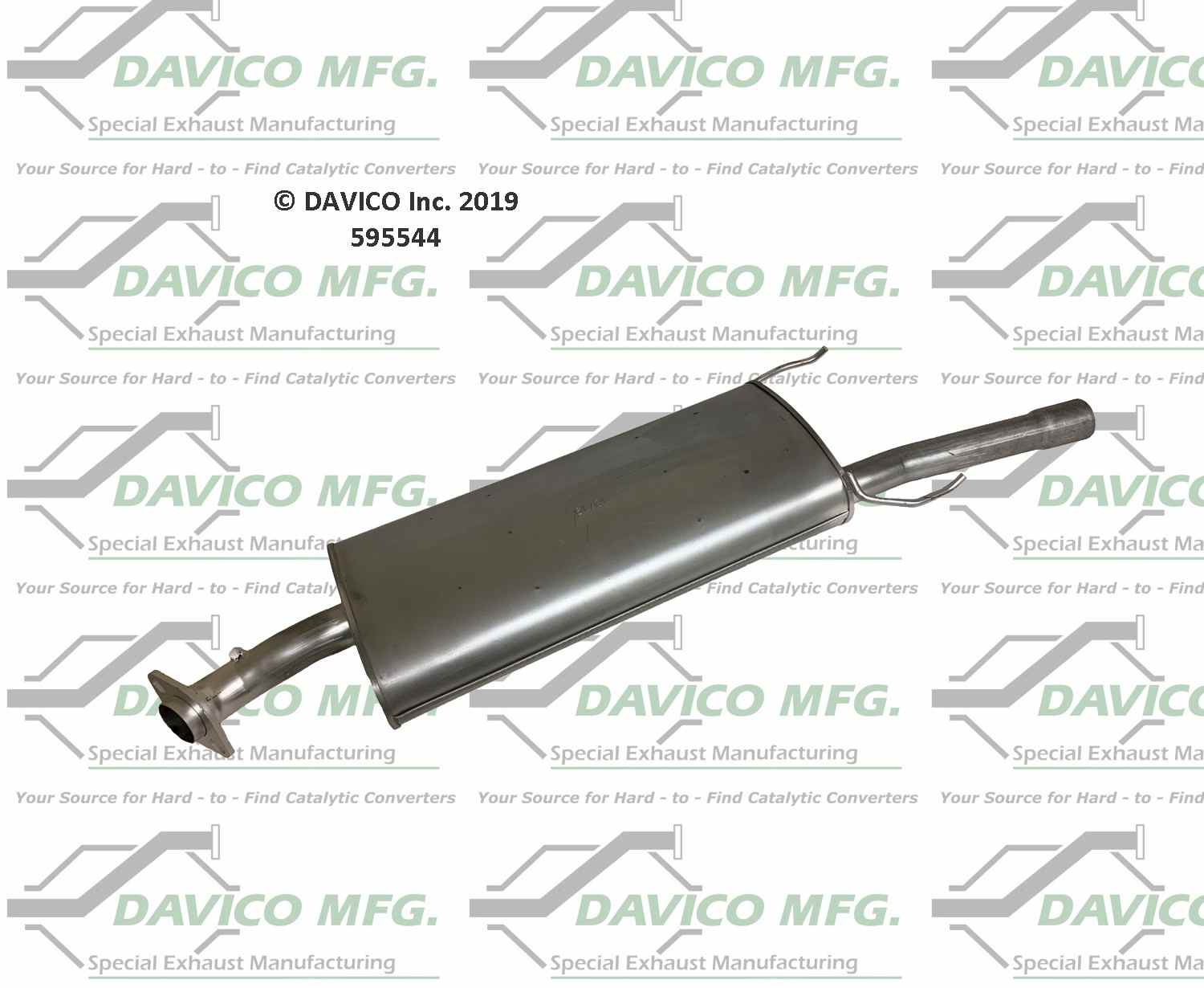 Davico Mfg Direct fit Muffler 595544
