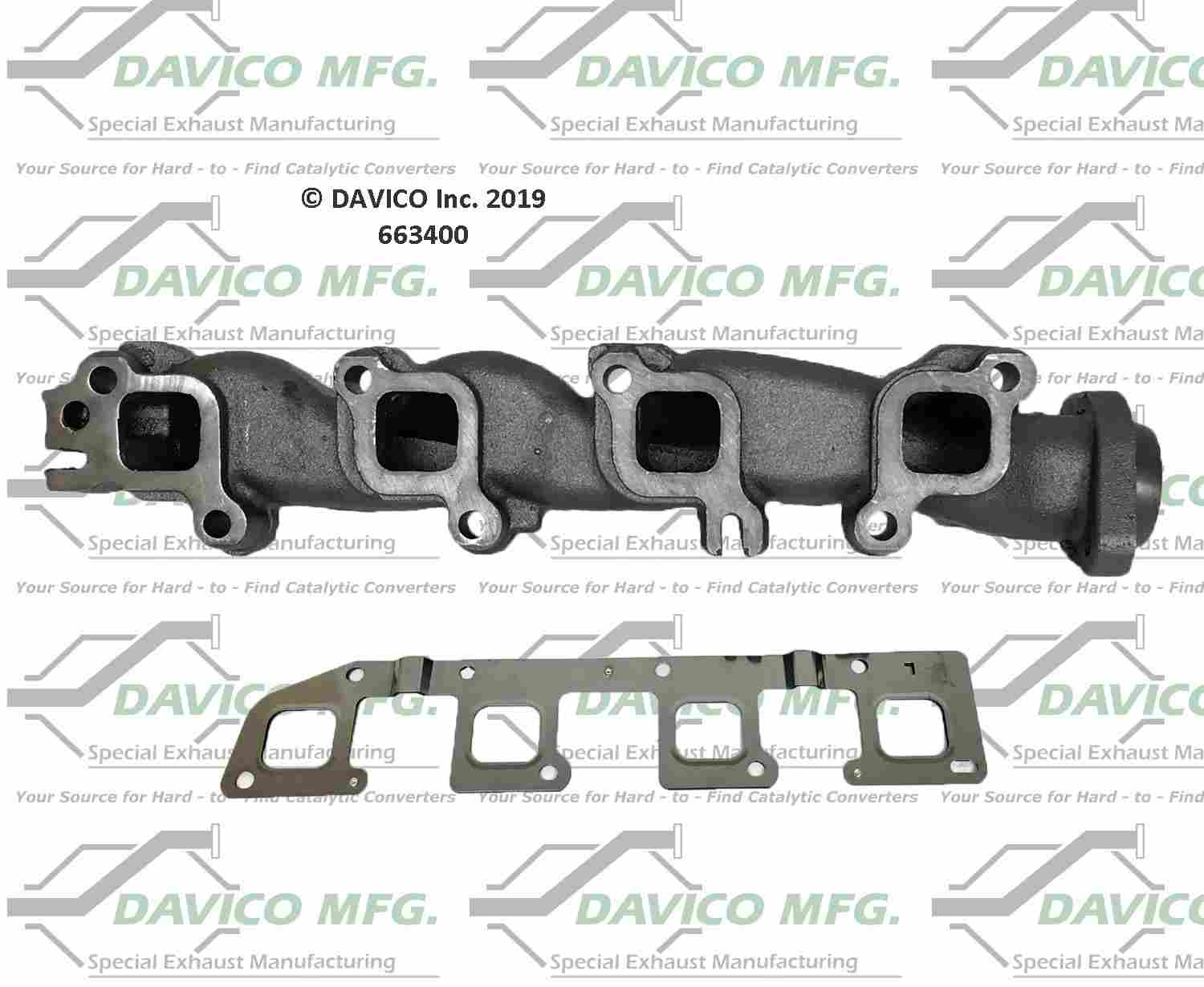 Davico Mfg Davico exhaust manifold 663400