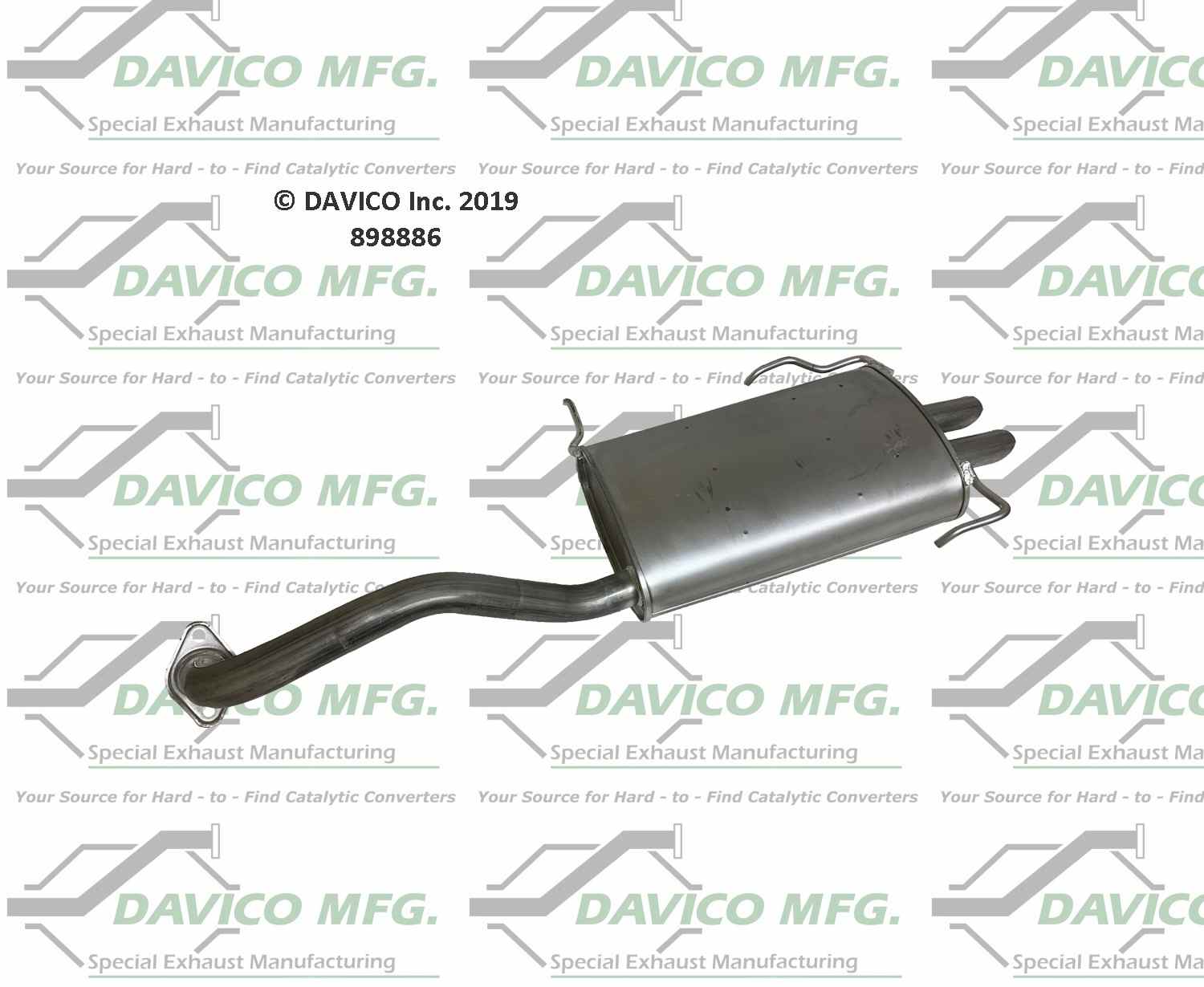 Davico Mfg Direct fit Muffler 898886