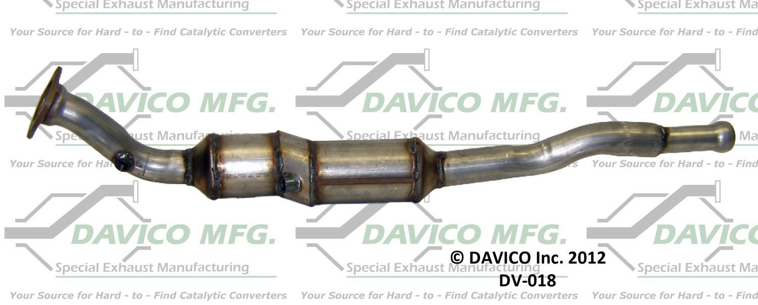 Davico Mfg Exact-Fit Catalytic Converter DV-018