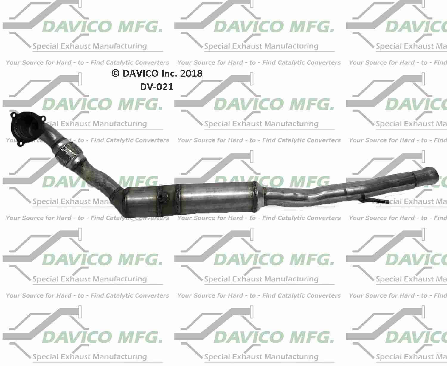 Davico Mfg Exact-Fit Catalytic Converter DV-021
